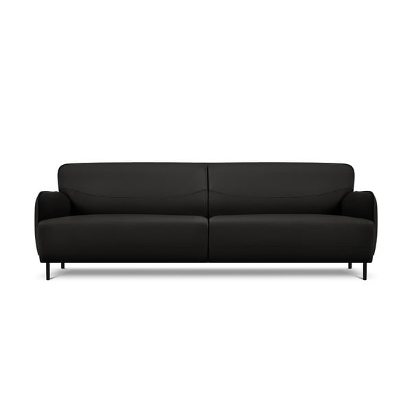 Диван от черна кожа , 235 x 90 cm Neso - Windsor & Co Sofas