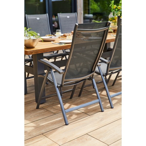 Тъмносив метален градински стол Salvatore - Hartman-image-1