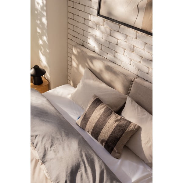 Бежово боксспринг легло с място за съхранение 180x200 cm Elva Bold – Bonami Selection-image-3