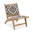 Черно-бял/в естествен цвят кресло Cefena – Premier Housewares