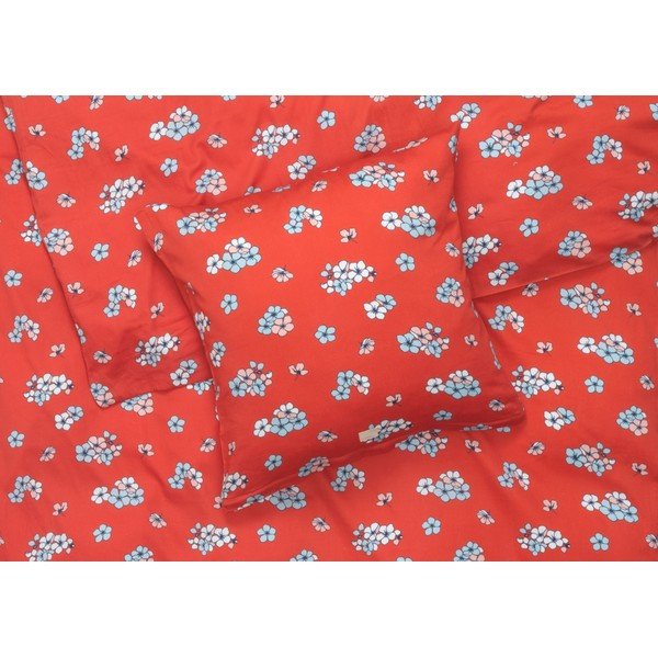 Удължено двойно спално бельо от памучен сатен в тухлен цвят 200x220 cm Grand Pleasantly - JUNA-image-1