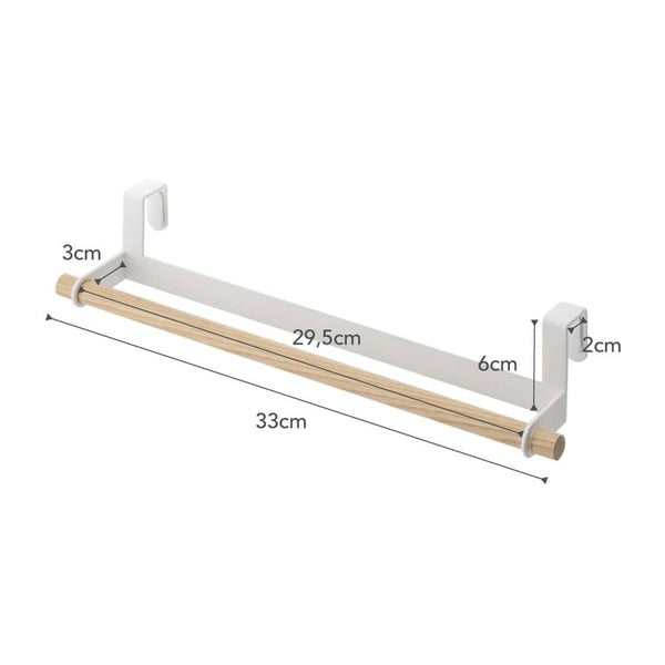 Бяла висяща поставка за кърпи Tosca - YAMAZAKI-image-3
