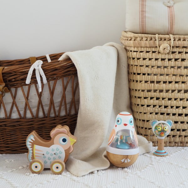 Бебешка люлееща се играчка Снежен човек - Djeco-image-1