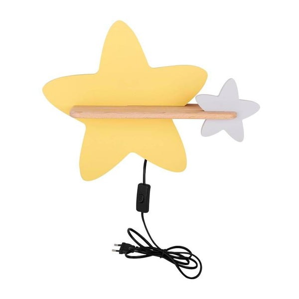 Жълто-бяло детско осветително тяло Star - Candellux Lighting