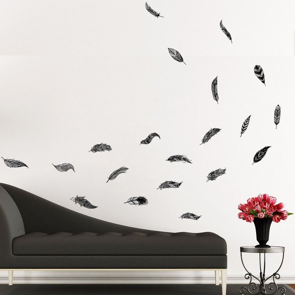 Sada 21 samolepek Ambiance Boho Feathers-image-4