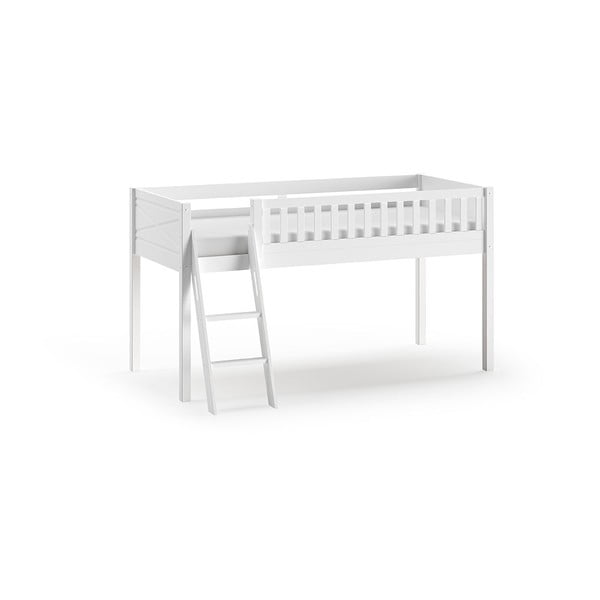 Бяло повдигнато легло от бор 90x200 cm SCOTT - Vipack-image-2