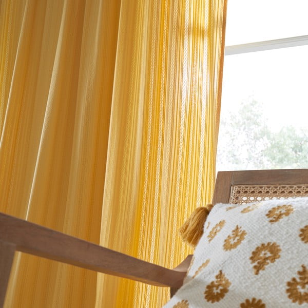 Жълта завеса 140x229 cm Zofia - Pineapple Elephant-image-3