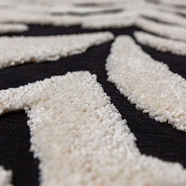 Черно-бял килим 200x300 cm Esra Zebra – Flair Rugs-image-2