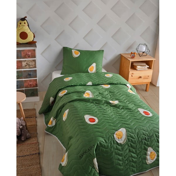 Детска покривка за легло с калъфка за възглавница Авокадо, 160 x 220 cm Avokado - Mijolnir