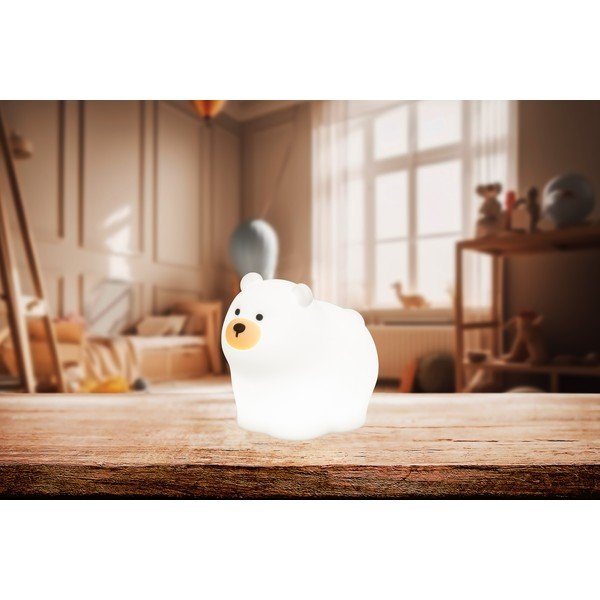 Кремава детска нощна лампа Knut – Fischer & Honsel-image-2