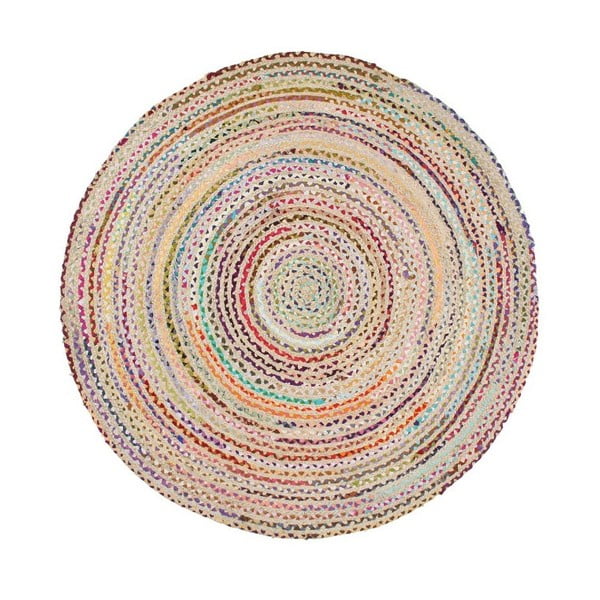 Еко килими Пъстър памучен кръгъл килим, Ø 150 cm - Eko Halı