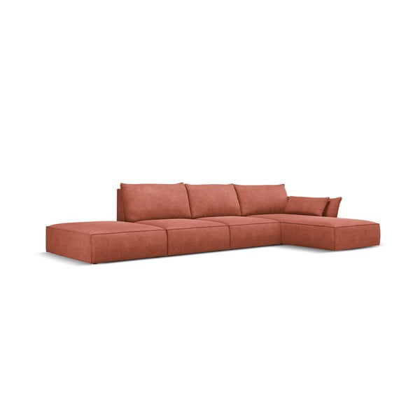 Червен ъглов диван (десен ъгъл) Vanda - Mazzini Sofas-image-3