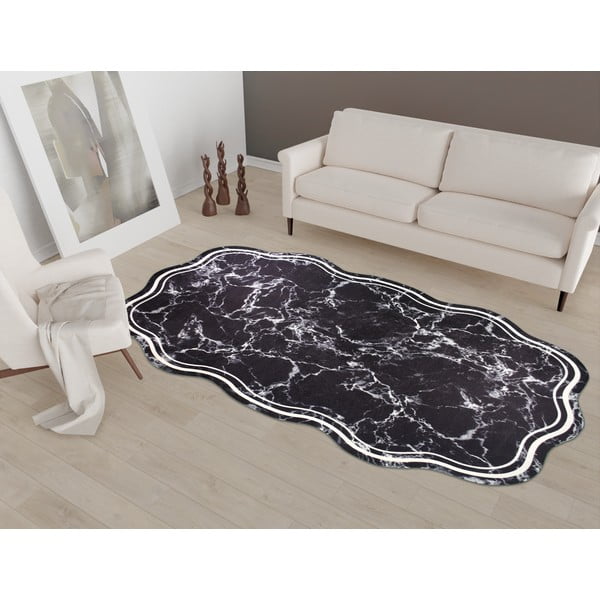 Черен килим 200x80 cm - Vitaus-image-1