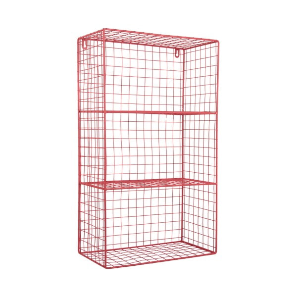 Червен  стоманен стенен рафт на няколко нива 60 cm Reja – PT LIVING-image-2
