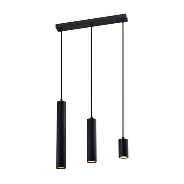 Черна висяща лампа с метален абажур 6x46 cm Tubo - Candellux Lighting