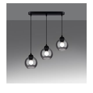 Черно висящо осветително тяло ø 15 cm Grande - Nice Lamps