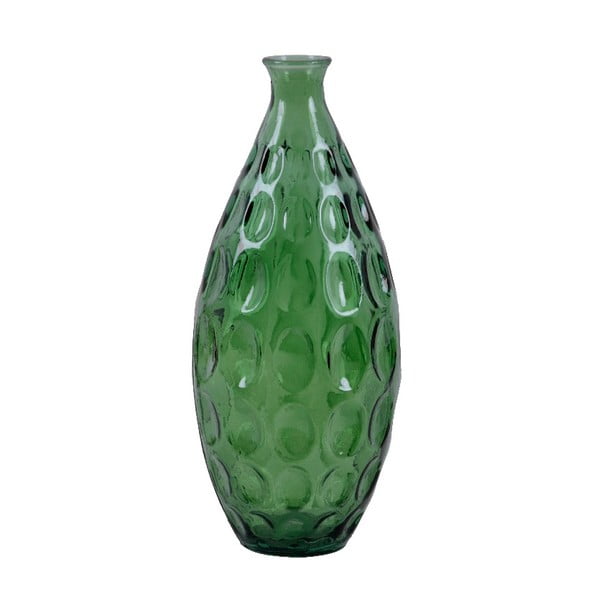 Зелена ваза от рециклирано стъкло Dune, височина 38 cm - Ego Dekor