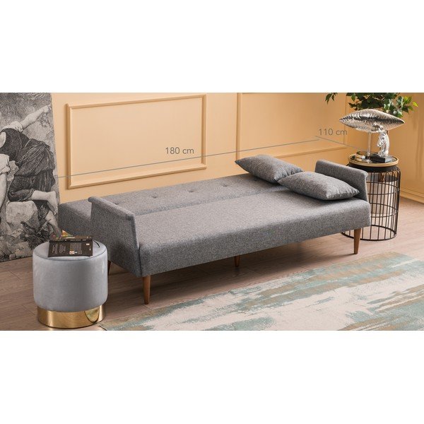 Сив разтегателен диван Julia Navan - Balcab Home-image-4