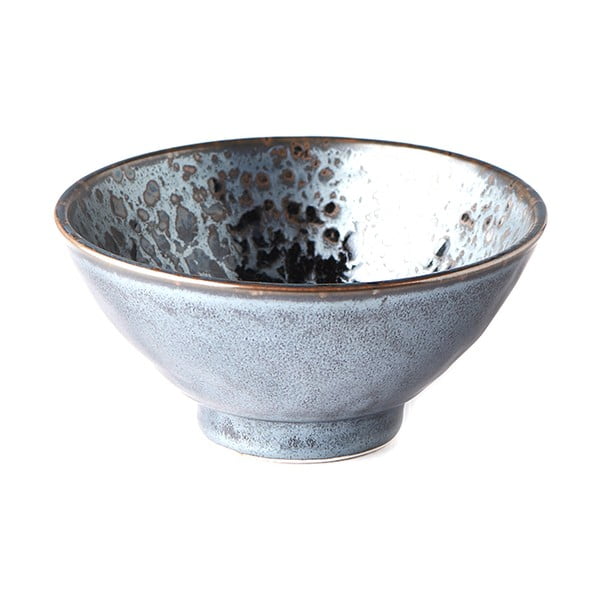 Черно-сива керамична купа Pearl, ø 16 cm Black Pearl - MIJ