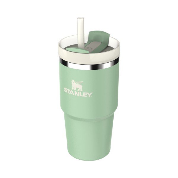 Светлозелен  термос със сламка от неръждаема стомана 600 ml Quencher H2.0 FlowState Tumbler Pistachio – Stanley-image-1