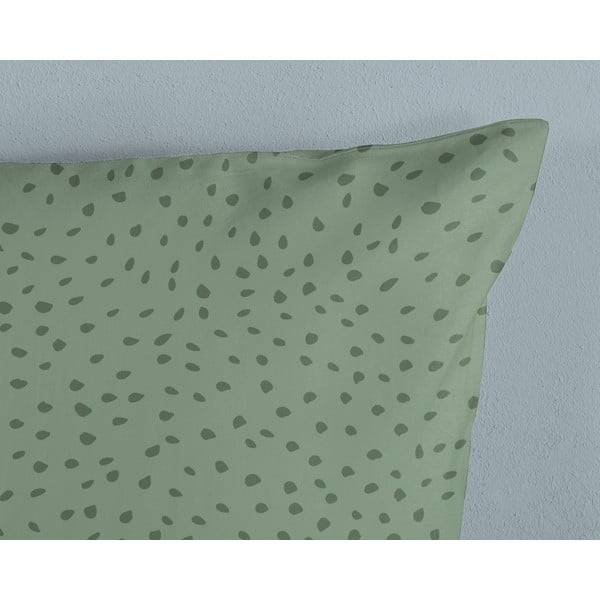 Зелено единично  памучно детско спално бельо 140x200 cm Thabo – Good Morning-image-3