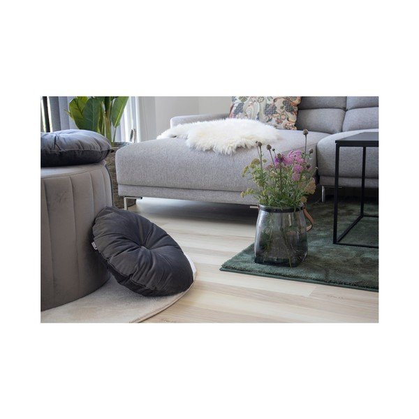 Сива възглавница с кадифена калъфка, ø 45 cm Luso - House Nordic-image-4