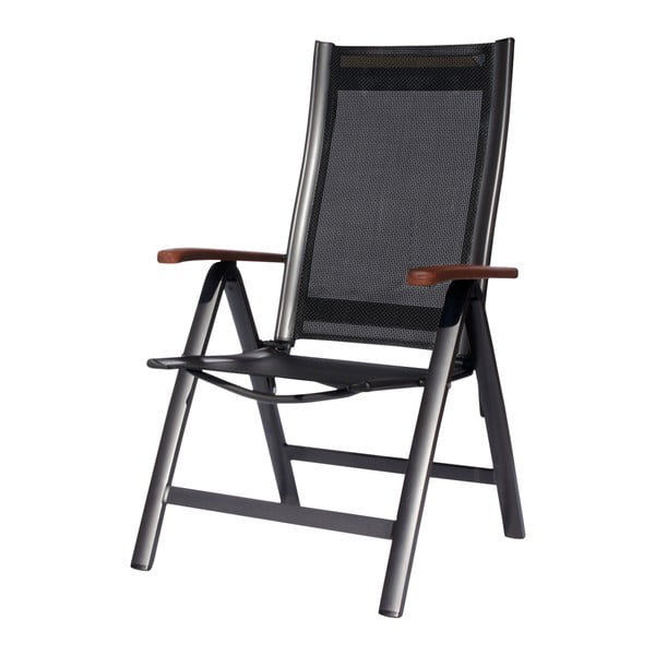 Черен метален градински стол Ass Comfort - Sun Garden