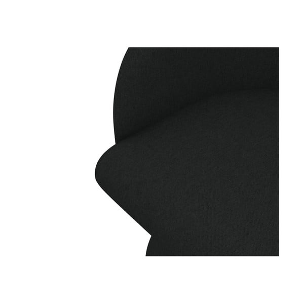 Черен тапициран трапезен стол Kanoa – Makamii-image-4