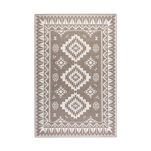 Кафяво-кремав външен килим 160x230 cm Gemini – Elle Decoration-image-2