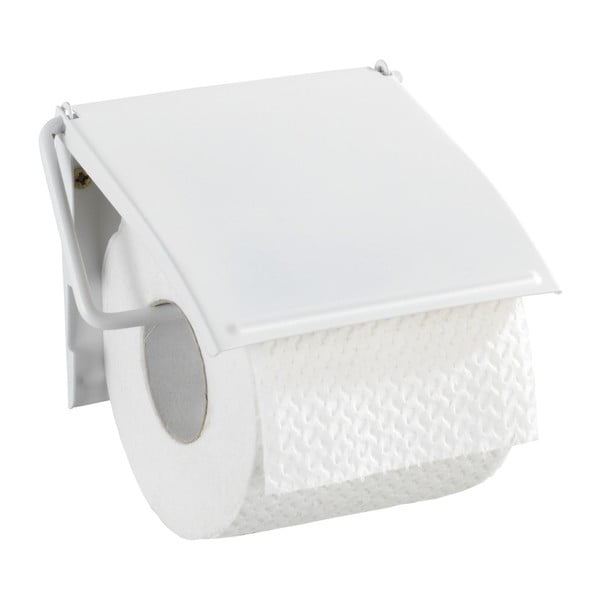 Бял държач за тоалетна хартия, монтиран на стена Cover - Wenko