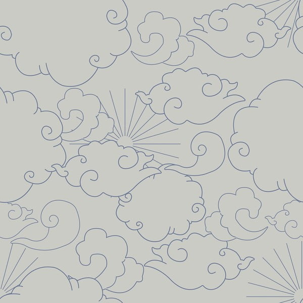 Детски тапет 100x280 cm Barocco Clouds – Dekornik