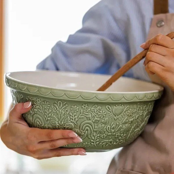 Зелена керамична купа ø 29 cm Home to Roost – Mason Cash-image-1