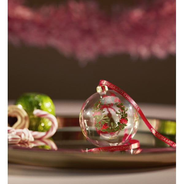 Стъклена  коледна топка ø 8 cm Annual Christmas Bauble 2025 – Holmegaard-image-1