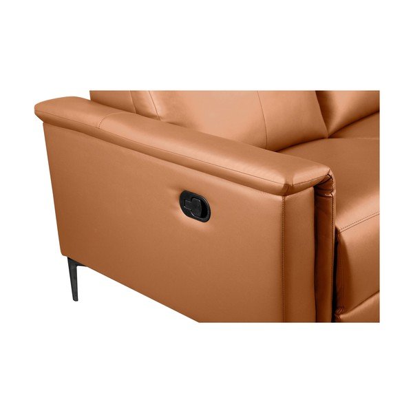 Кафяв диван от изкуствена кожа 160 cm Lund – Støraa-image-4