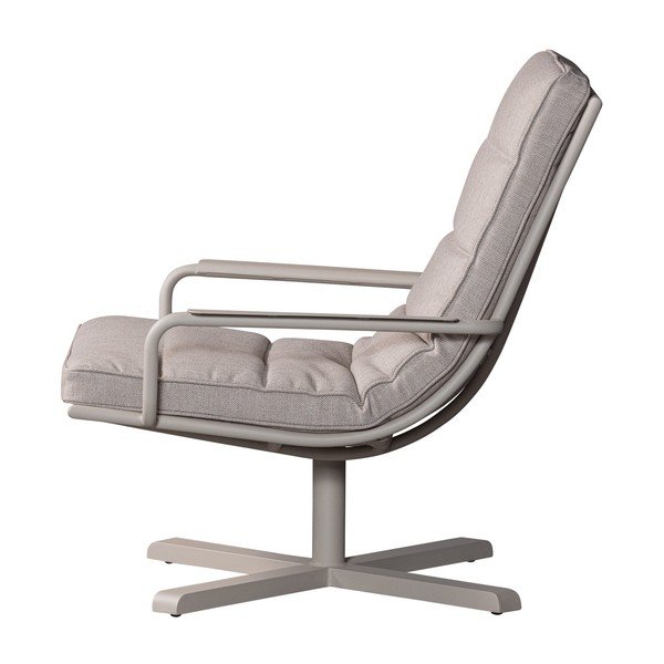 Светлосиво метално градинско кресло Coosa – Exotan-image-3