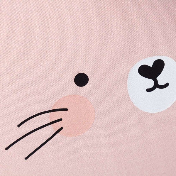 Розов бебешки пуф Rainbow Rabbit - Yellow Tipi-image-1