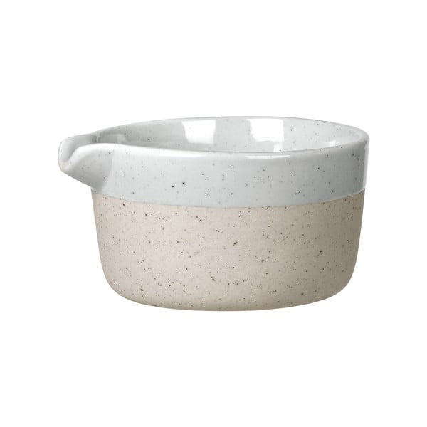 Светлосива/бежова керамична кана за мляко 150 ml Sablo – Blomus
