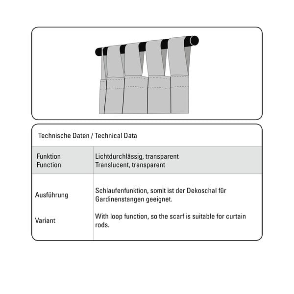 Бяла завеса 245x140 cm Voile - Gardinia-image-3