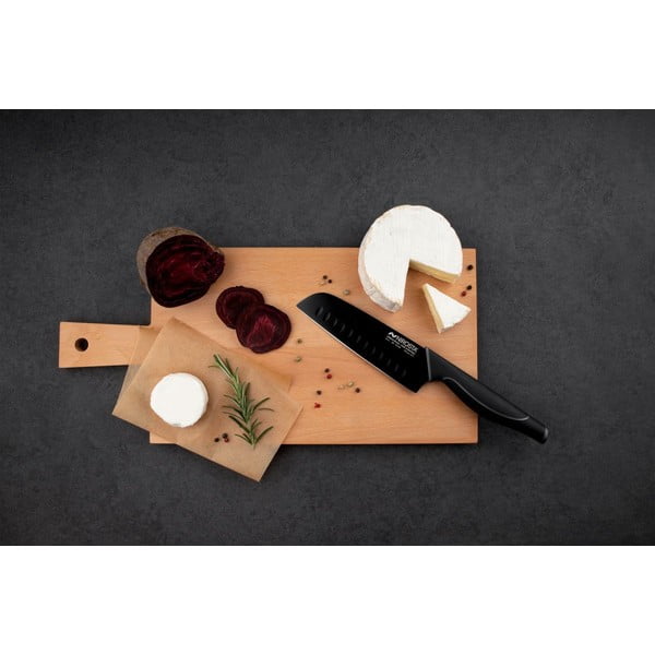 Черен нож Santoku от неръждаема стомана Wave - Nirosta-image-1