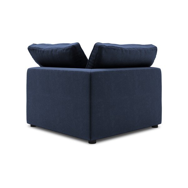 Тъмносиня двустранна ъглова част на модулен диван от велур Galaxy - Windsor & Co Sofas-image-2