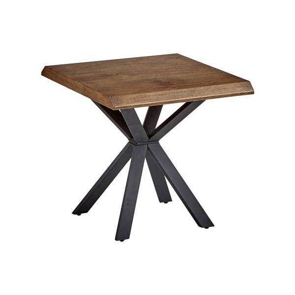 Странична масичка с дъбов плот 60x60 cm Arno – Unique Furniture