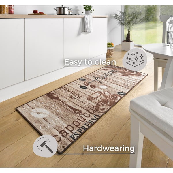Кафяв кухненскиа  пътека Delicious Coffee, 67 x 180 cm Delicious Coffee - Hanse Home-image-3