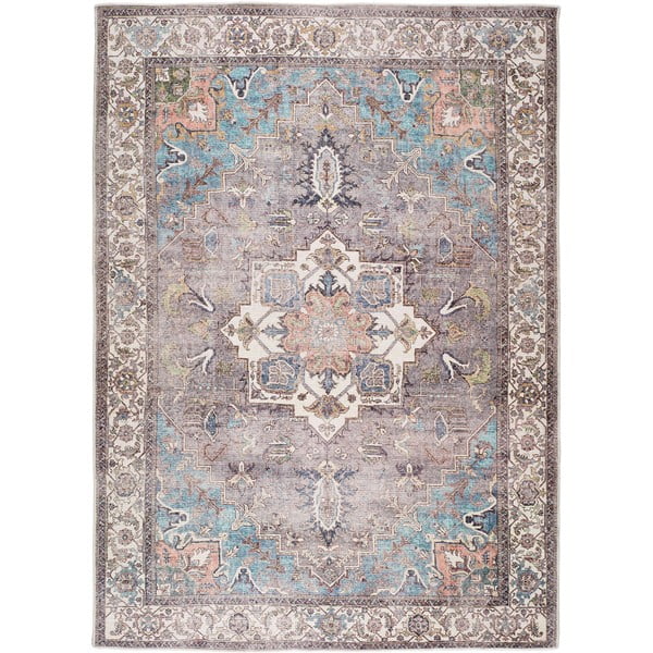 Синьо-кафяв килим с памук Haria, 80 x 150 cm - Universal