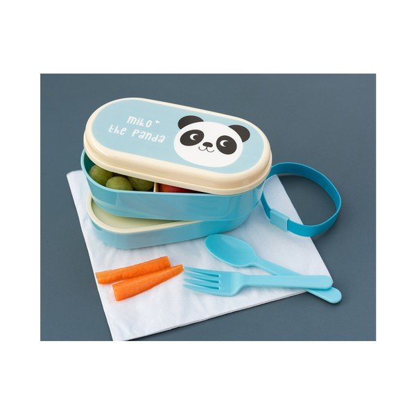 Синя кутия за обяд bento Miko The Panda Miko the Panda - Rex London-image-2