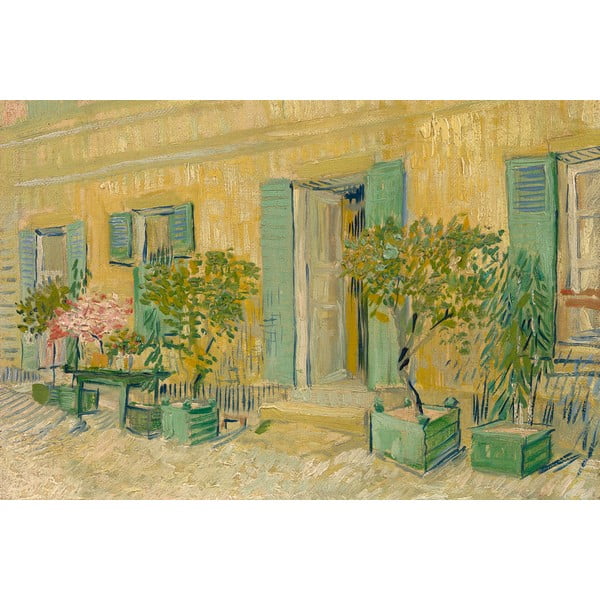 Живопис - репродукция 90x60 cm Exterior of a Restaurant in Asnières, Vincent van Gogh - Fedkolor