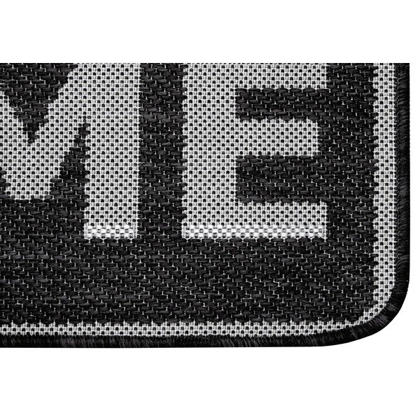 Антрацитно сива изтривалка за врата, 50 x 80 cm Weave Smiley Welcome - Hanse Home-image-1