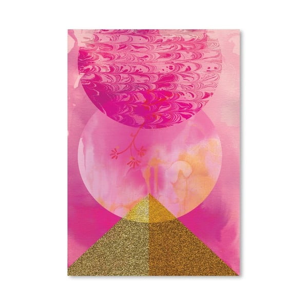 Plakát Golden Pink, 30x42 cm
