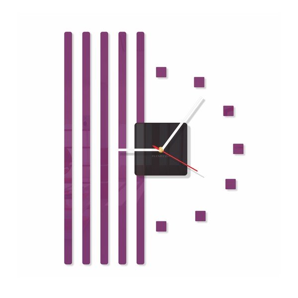 Hodiny z plexiskla Points Purple