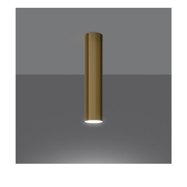 Метален прожектор в златист цвят ø 6 cm Castro – Sollux-image-2