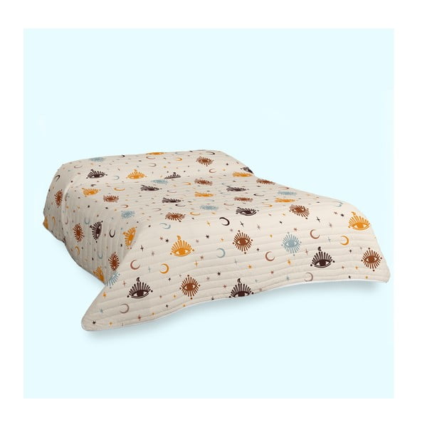 Бежова ватирана покривка за легло 180x260 cm Mystical - Aware-image-1